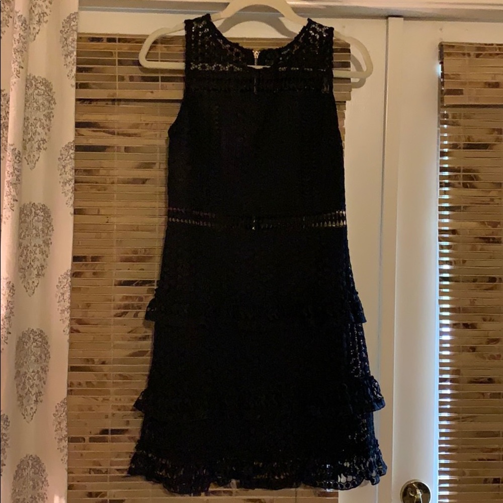 Black Aqua mini dress